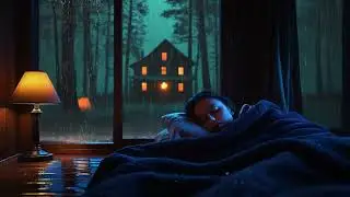 Soft Rainfall for Sleeping in a Cozy Bedroom | Deep Sleep Relaxation and Mind Meditation