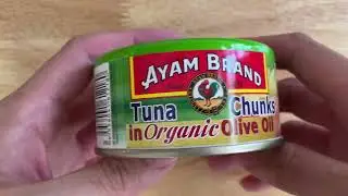 Кусочки тунца Ayam Brand в органическом оливковом масле, 150 г. Внешний вид и вкус.