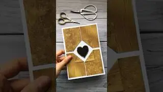 Tarjeta golden shine ✨🖤 #goldencard #tarjeteria #scraplovers