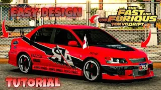 Como Fazer a Plotagem do Lancer EVO do Velozes e Furiosos Desafio em Tokyo.