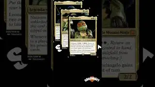 I made the Turtles into Magic cards #turtles #tmnt #magicthegathering