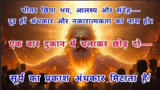 भीतर छिपा भय, आलस्य और संदेह—दूर हों अंधकार और नकारात्मकता का नाश हो।एक बार दुकान में चलाकर छोड़ दो—
