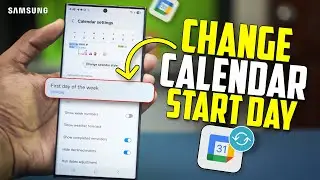 How to Set Calendar First Day of the Week | Change Calendar Settings