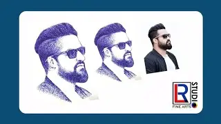 Jr NTR art, pen scribbling...
