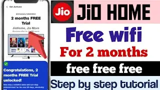 Jio home free wifi | jio home free trial kaise book kare | 2 months free jio home trial | jio wifi