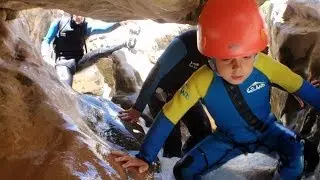 Canyoning avec enfants. Sierra de Guara.
