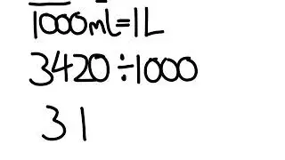Converting: millilitres (ml) to litres (l) v2