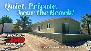 Only a 6-Minute Walk to Beach! Fully Gated Home in El Sargento, Baja California Sur - Ep.82