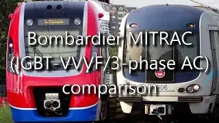 Bombardier MITRAC comparison: Adelaide Metro A-City 4000 Class and Shanghai Metro MOVIA 456