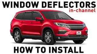 How to install Shatterproof In-Channel Window Deflectors for Honda Pilot 2016-2023