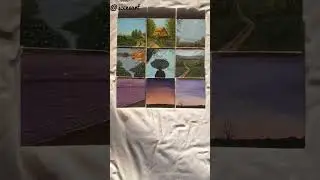 my recent collection of mini oil paintings | easy oil paintings #youtubeshorts #shorts #oilpainting