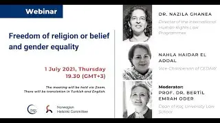 Webinar: &ldquo;Freedom of religion or belief and gender equality&rdquo;