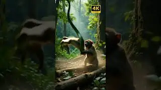 Monkey vs Python: Epic Jungle Ambush! You Won't Believe What Happens Next! #Wildlife