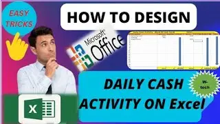 How to create Day Book Report in Excel in urdu step by step automatically || Cash card and Bank cash