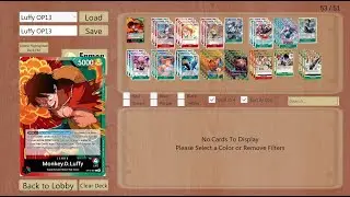 Luffy RG OP14 Deckliste