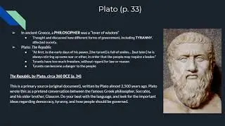 World History A 1.3: Western Political Ideas of Tyranny
