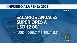 El SRI fijó la nueva base que grava el impuesto a la renta para el año 2025