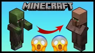 COMO CURAR / SANAR A UN ALDEANO ZOMBIE - MINECRAFT JAVA Y BEDROCK