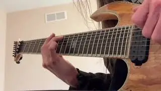 8 string rnb / math rock guitar riff
