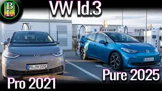 NEW VW Id.3 Pure (52kWh) versus OLD Id.3 Pro (58 kWh)