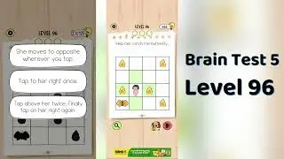 Brain Test 5 Level 96 Solution | Brain Test 5 step by step Hints