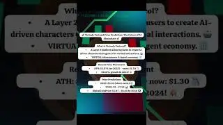🚀 Virtuals Protocol Price Prediction: The Future of AI Blockchain 🚀 #crypto