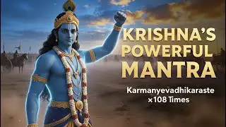 Karmanyevadhikaraste ×108 Times | Powerful Krishna Shloka | Right Action and Success