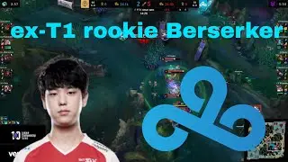 ex-T1 rookie Berserker is unkillable + blaber insane 1 vs 3 (Cloud 9 vs GG)