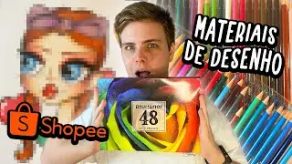 TESTANDO MATERIAIS DE DESENHO DA SHOPEE - VALE A PENA?