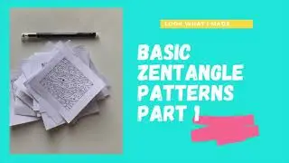 Zentangle Patterns | Learn Zentangle Art | Simple Zentangle Patterns for Beginners