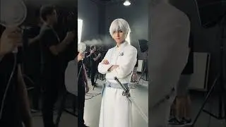 Bleach: BTS of a live action film including&mdash;Toshiro, Orihime, and Aizen on set. #shorts