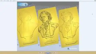Transform a 3D Model into a Bas Relief for a Coin using ArtCAM Pro