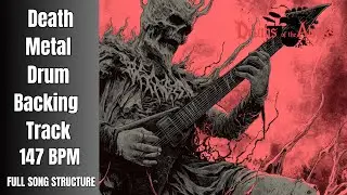 147 BPM Death Metal Drum Track &ndash; Dark, Driving Mid-Tempo Groove