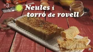 Neules i torró de rovell