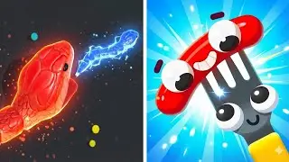 Snake Clash VS Fork N Sausage &ndash; NOOB ➝ PRO ➝ HACKER BREAKS THE GAME 😱🔥 MAX LEVEL CHAOS (Android/iOS)