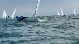 Upwind Slow-Motion Footage from ILCA/Laser Race Drill (ISA Swifto's clinic November 2024)