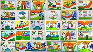 Independence day poster making/ independence day chart ideas for school/ independence day drawing...