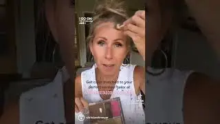 Contouring a smaller-looking forehead in SECONDS. #contouring #beautyover40  #maturemakeup #seint