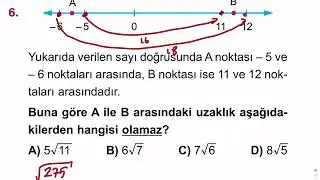 LGS Matematik 15. Deneme 6. Sorunun &Ccedil;&ouml;z&uuml;m&uuml;