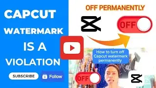 How to turn off Capcut watermark permanently #tutorial #capcut #videoediting
