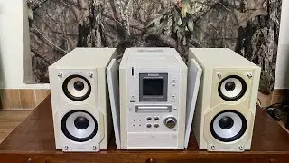 (Đ&atilde; ✈) D&agrave;n mini panasonic PM37MD zin full cd, md, optical, Pc, aux, Lh 0978.311.198
