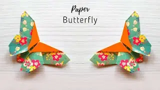 Origami Butterfly | How to Make Paper Butterfly | Butterfly Wall Hanging |Paper Craft #shorts #viral