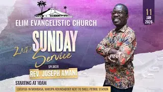 SUNDAY 2ND SERVICE ||11/01/2026 ||SERMON PRESS THE RIGHT BUTTON/SWITCH IN 2026 || REV. JOESEPH AMANI
