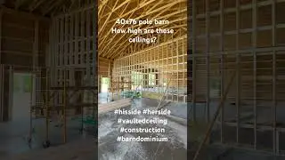40x76 dream barn!  Vaulted ceilings going from 16 to 24ft! #dreambarn  #construction #barndominium