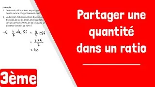 Comment partager une quantit&eacute; dans un ratio donn&eacute; ?