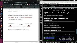 Systems Programming - Video 66 - Exercises, floats in binary, memory of a struct