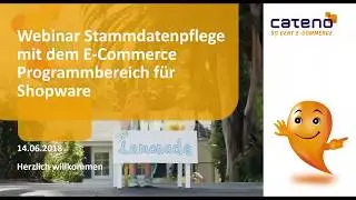 Webinar cateno E-Commerce Programmbereich