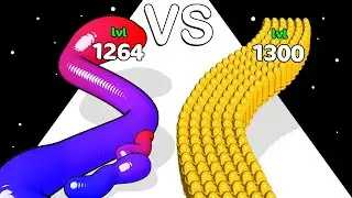 Gummy Worm Go VS Bullet Army Run: ASMR Gameplay ❌ Evolution Game!