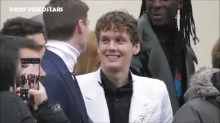 Hunter DOOHAN ( Wednesday - Tyler Galpin ) @ Paris Fashion Week 19 january 2023 show Louis Vuitton