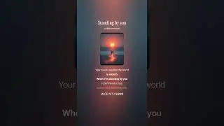 Standing by you